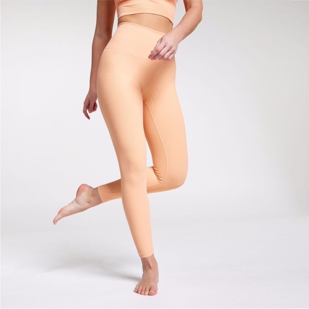 CALIA Essential Ribbed High Rise 7/8 Leggings Apricot Wash